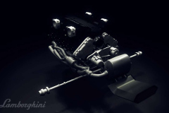 moteur lamborghini 3d project